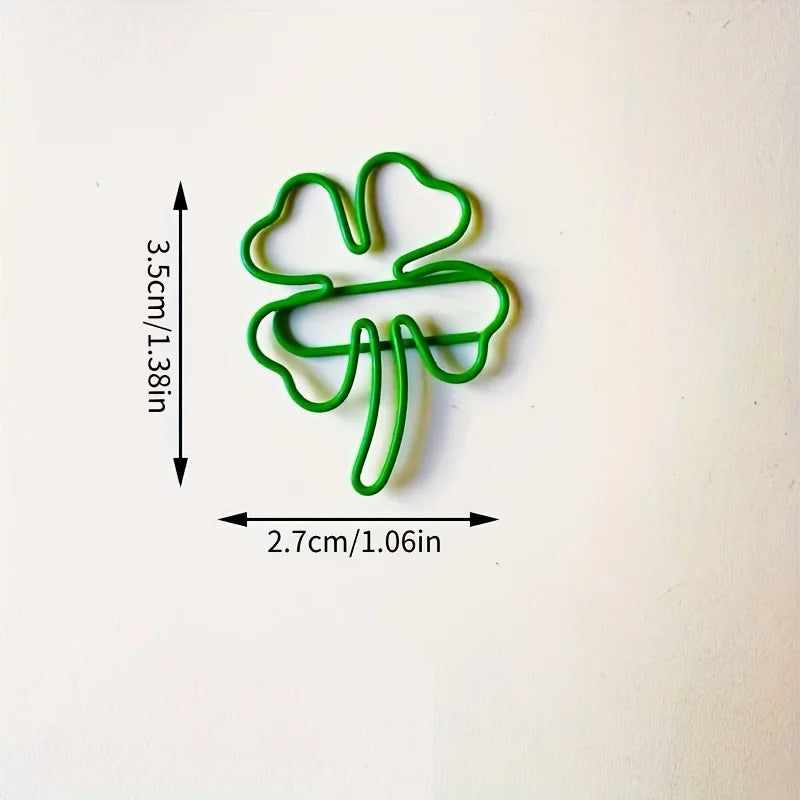 Four-Leaf Clover Paper Clips – Lucky Decorative Document Clips Kairos & Co.