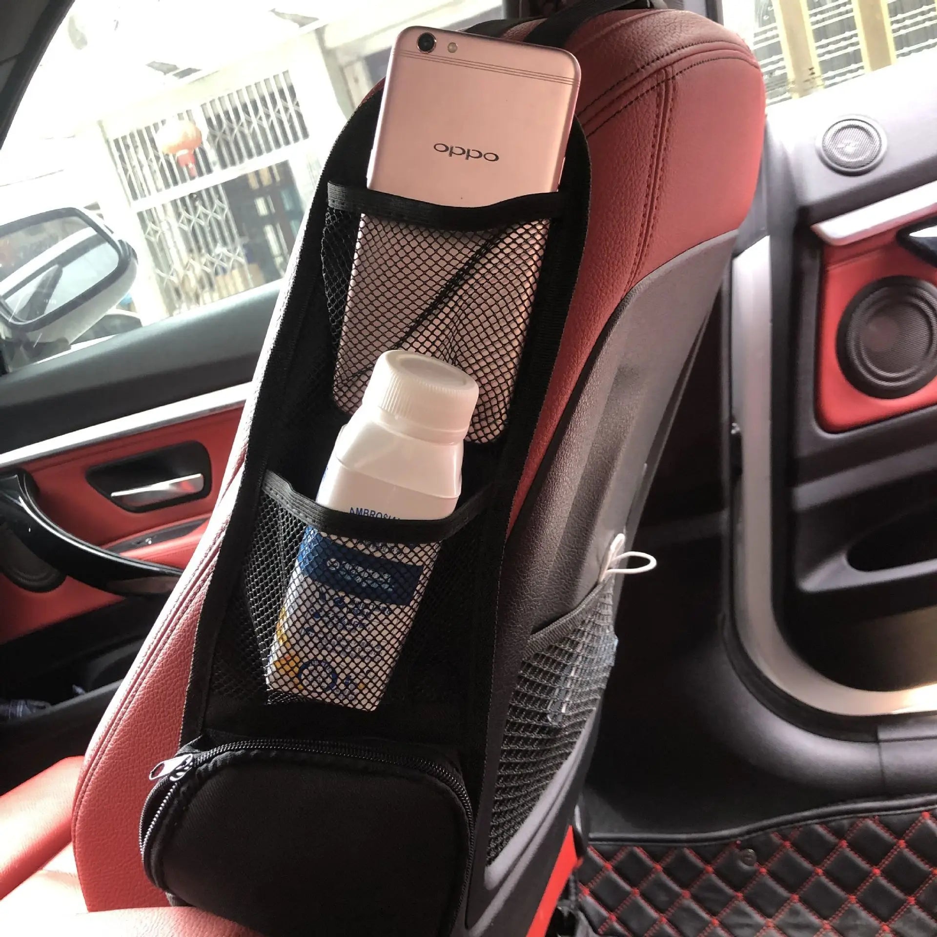 Car Seat Side Organizer Multifunctional Zipper Storage Bag Multi-Pocket Drink Holder Mesh Pocket Car Styling Phone Holder Kairos & Co.