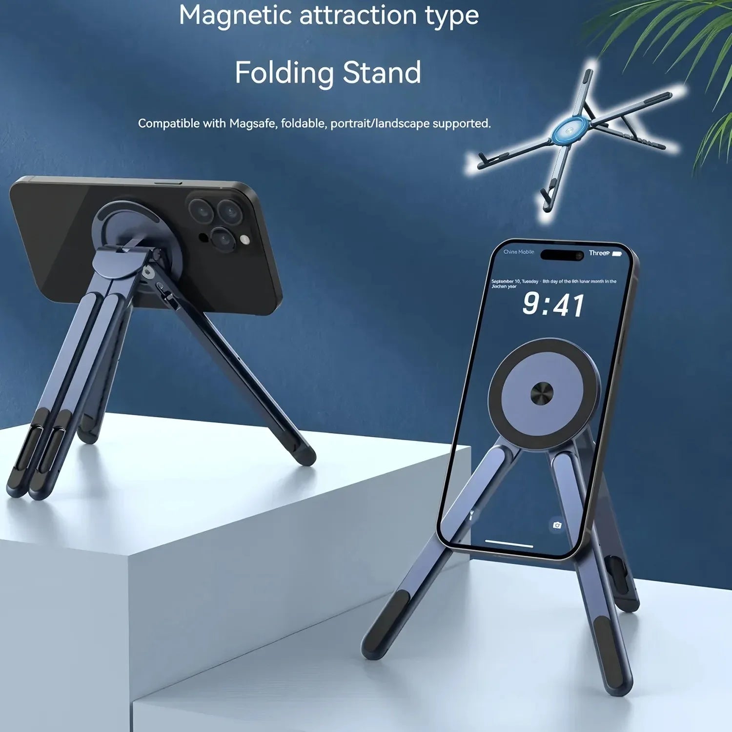 SnapStand™ Magnetic Mount holding a smartphone securely in place