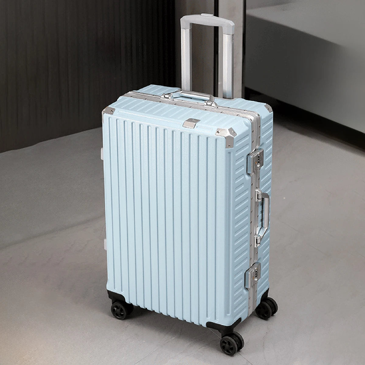 Trolley Luggage 20 24 26 28" Aluminum Frame Rolling Luggage Case USB Travel Suitcase on Wheels Combination Lock Carry on Luggage Kairos & Co.