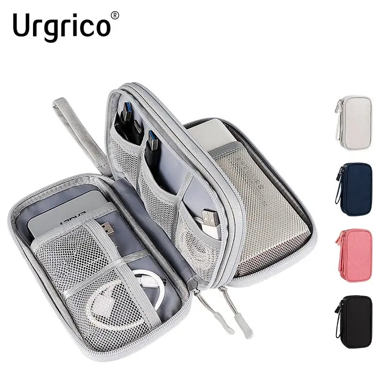 Data Cable Storage Bag Waterproof Portable Carry Case  Storage Bag Travel Organizer Bag for Cable Cord USB Charger Kairos & Co.