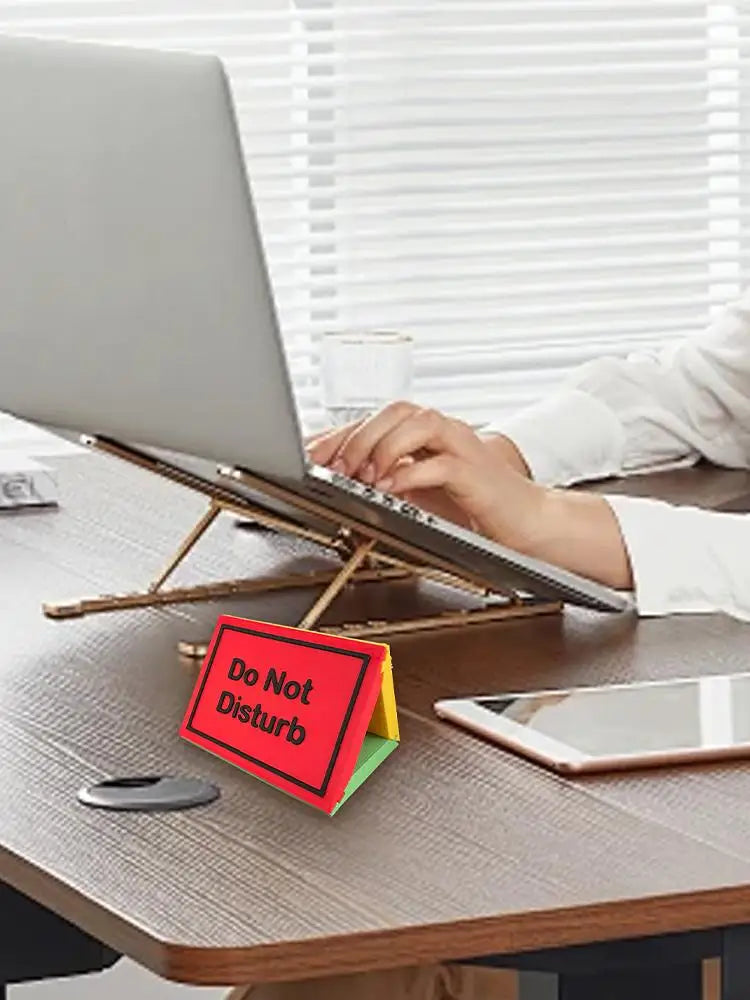 Teacher Desk “Do Not Disturb” Sign – 3-Sided Desk Indicator Kairos & Co.