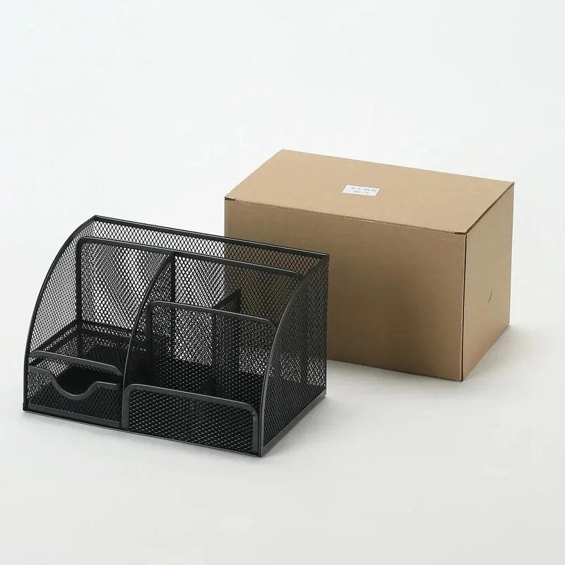 Large Capacity Metal Pen Holder & Desktop Storage Organizer Kairos & Co.