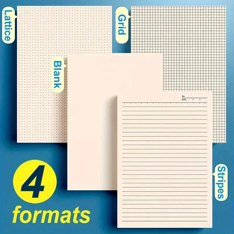 320 Sheets Draft Paper Notebook – Thickened, Ruled & Blank Pages for Student Study, Math Practice & Drawing Kairos & Co.