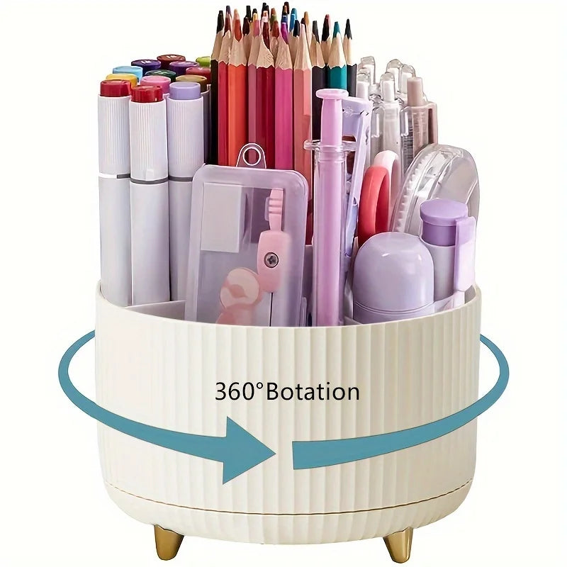 360° Rotating 5-Slot Desktop Pen & Pencil Holder Kairos & Co.