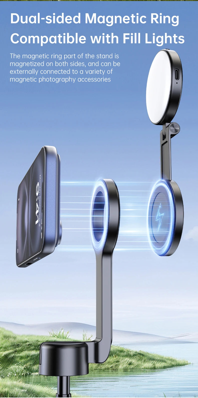 Extendable Magnetic Selfie Stick & Tripod with Remote Divina Constitutio