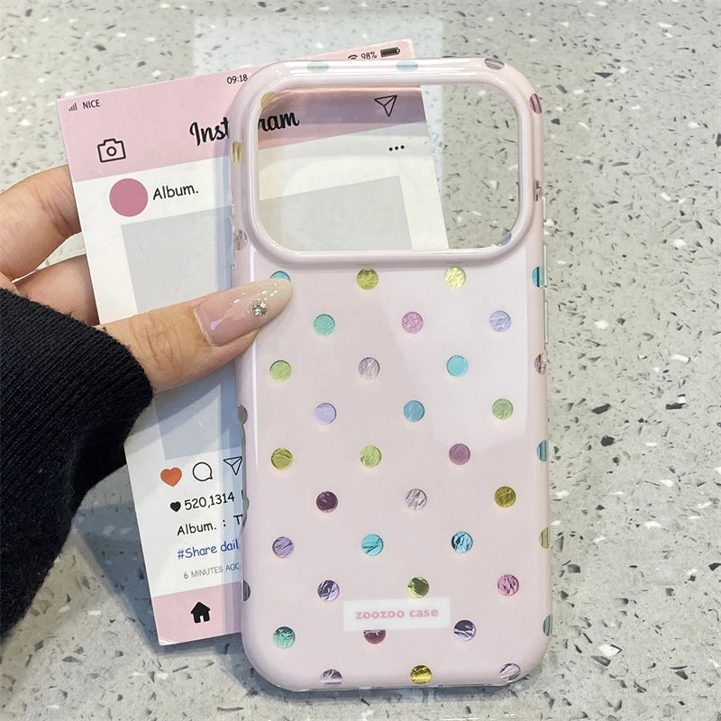 Colorful Korean-Style Point Phone Case for iPhone Kairos & Co.