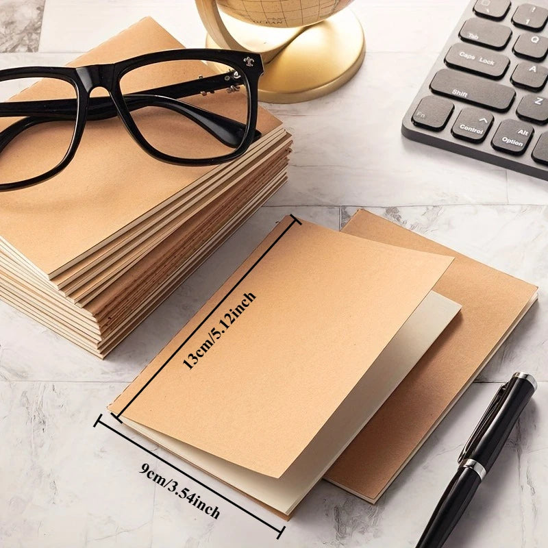 Mini Pocket Notebook (5/10/20pcs) – Blank Unlined Journal, 5.12x3.54" Divina Constitutio