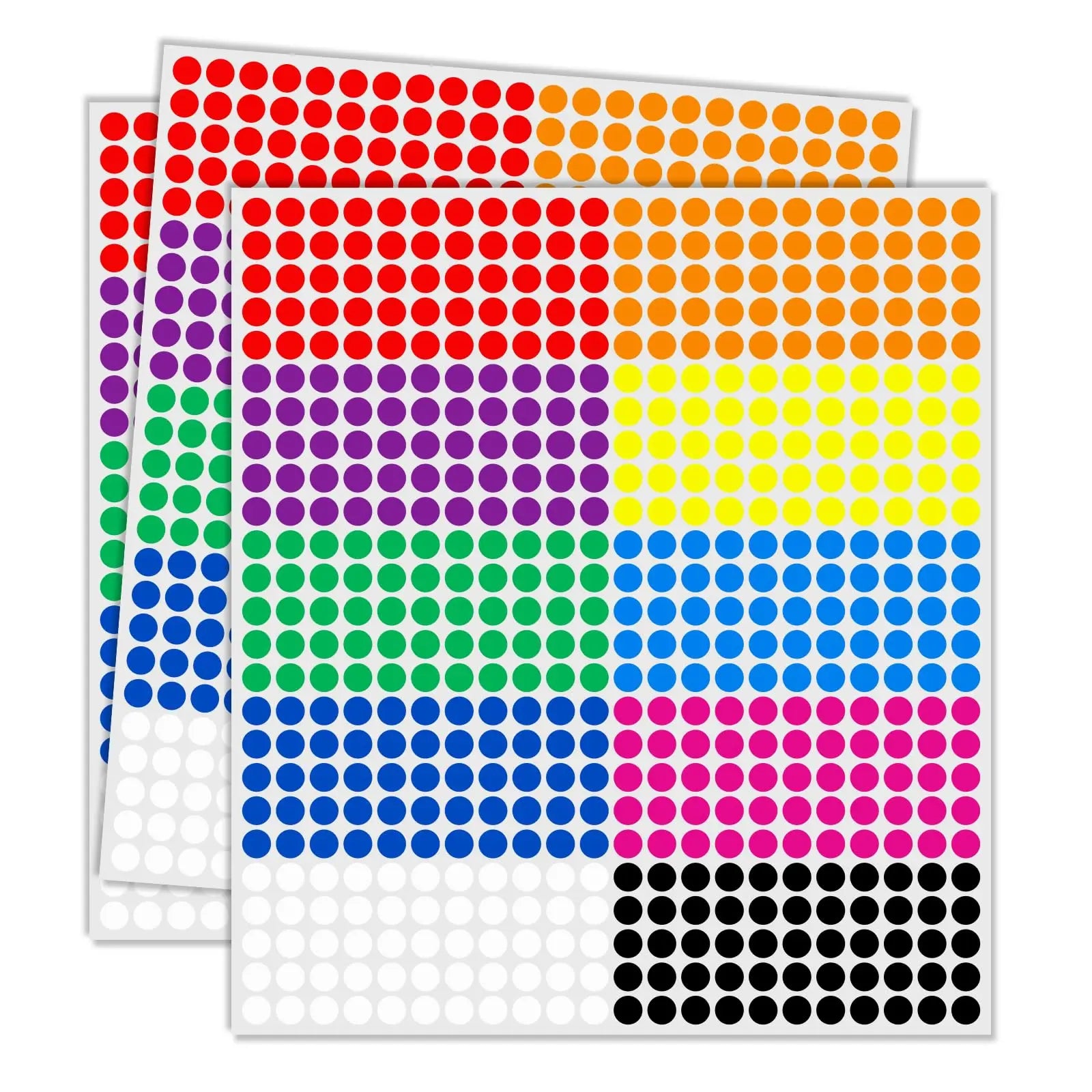 2750pcs Round Dot Stickers – Color Coding & Price Labels Divina Constitutio