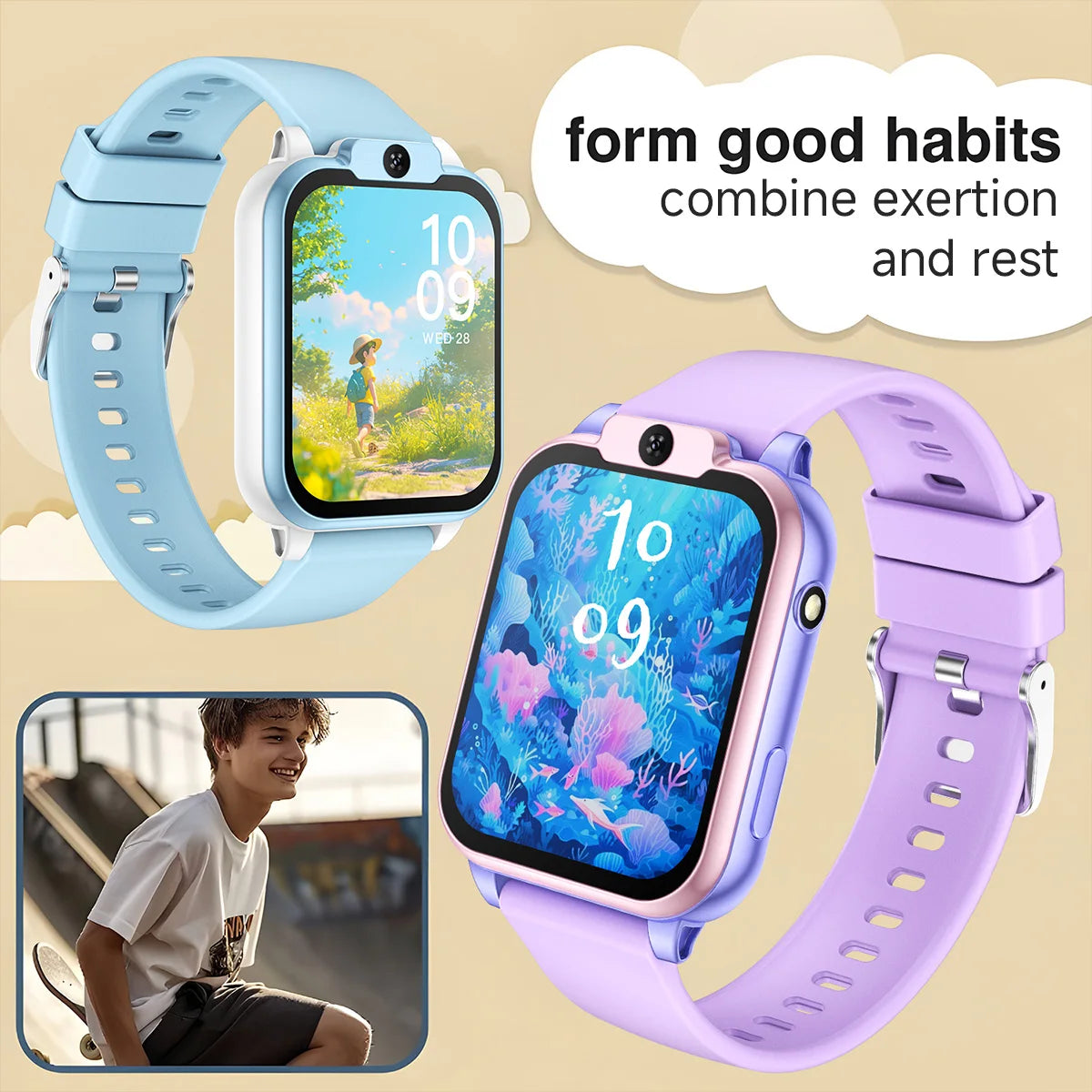 2026 Kids Smart Watch – Camera, Games, 24 Languages Divina Constitutio