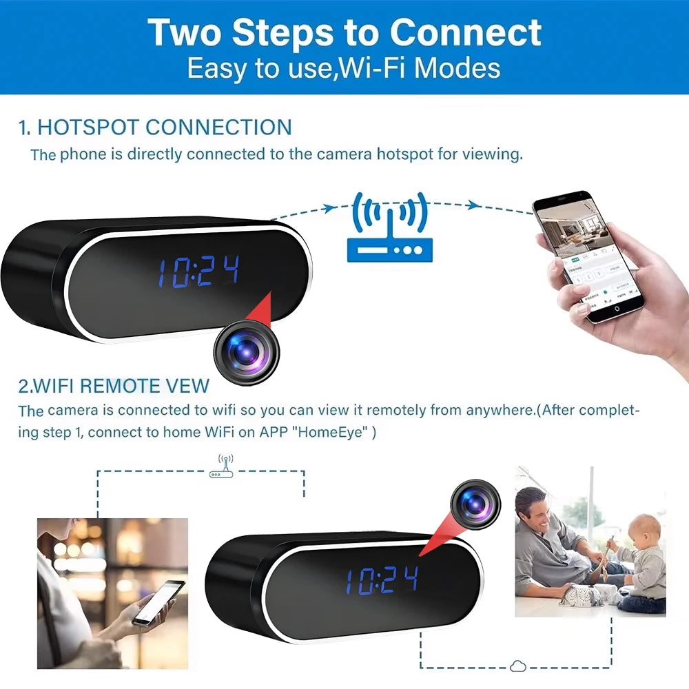 New 4K HD WiFi Wireless Mini Camera, Supporting Remote Viewing, Infrared Night Vision, Motion Detection, and Home Mini Cameras Divina Constitutio