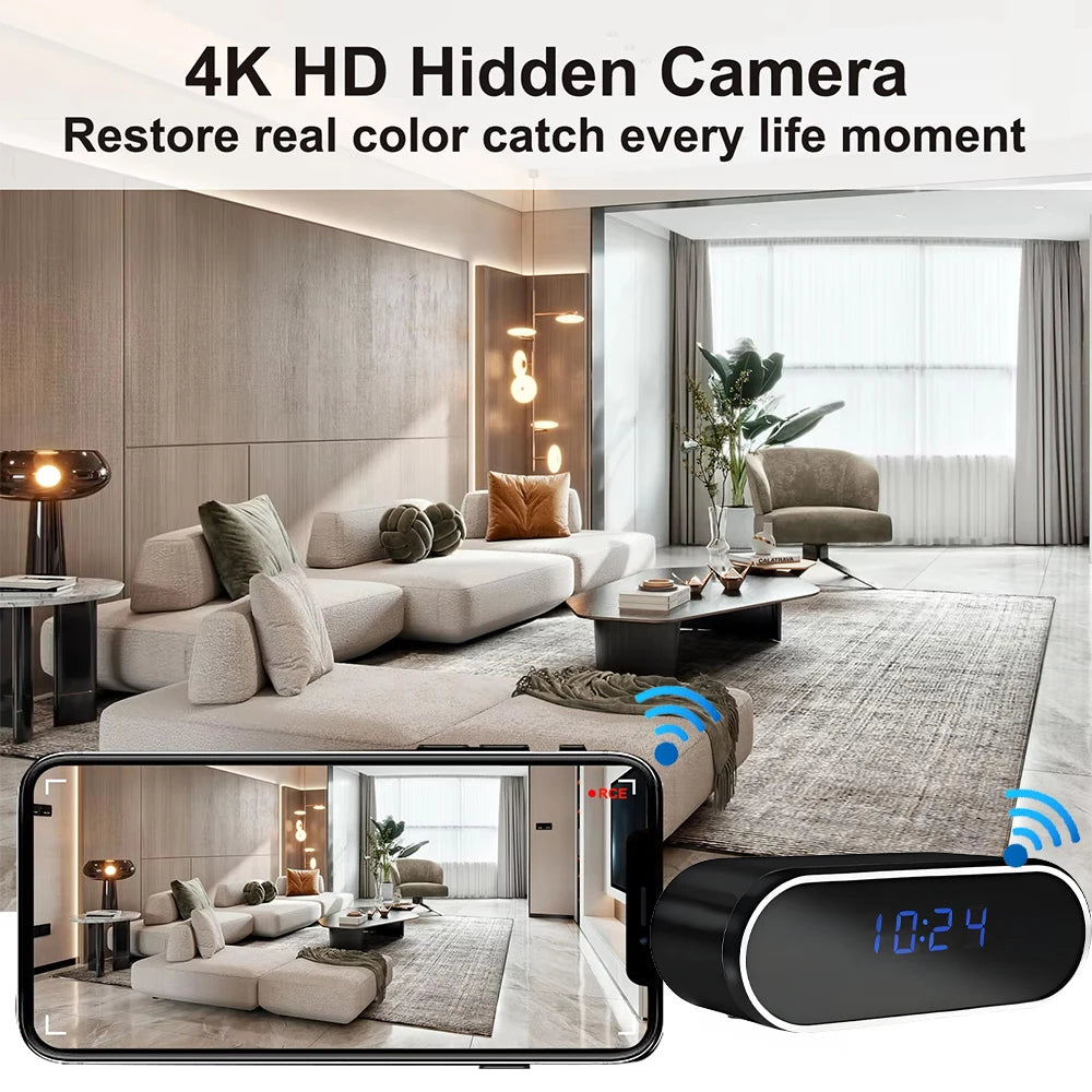 New 4K HD WiFi Wireless Mini Camera, Supporting Remote Viewing, Infrared Night Vision, Motion Detection, and Home Mini Cameras Divina Constitutio