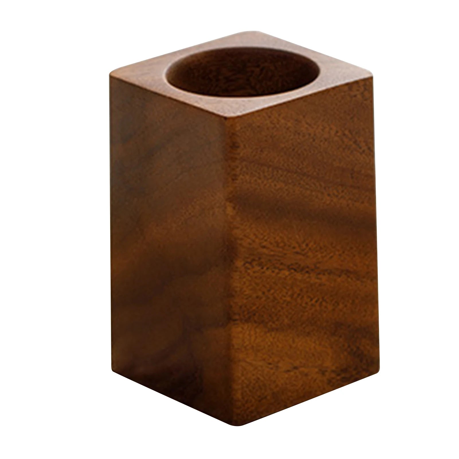 Walnut Wood Pen Holder – Vintage Desktop Stationery Organizer Kairos & Co.