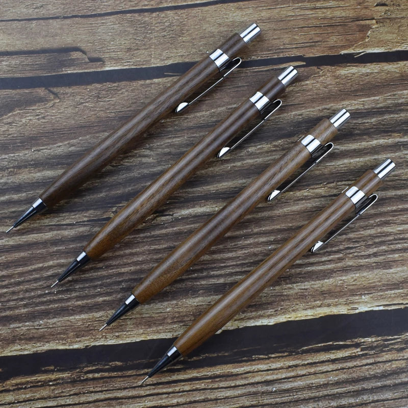 Natural Wood 0.5mm Mechanical Pencil – Drawing & Writing Automatic Pen Divina Constitutio
