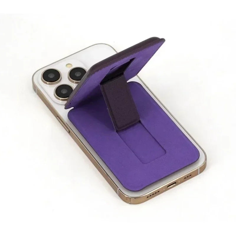 Magnetic Leather Wallet Case with Hidden Kickstand – MagSafe Compatible Card Holder for iPhone 16/15/14/13/12 Pro Max Kairos & Co.