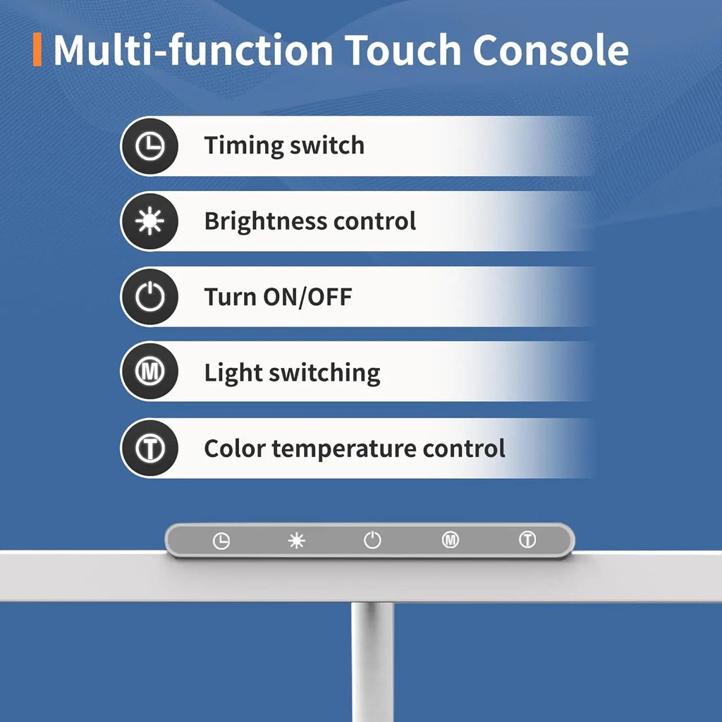 LED Desk Lamp with Clamp – 3 Color Modes & Stepless Dimming Kairos & Co.