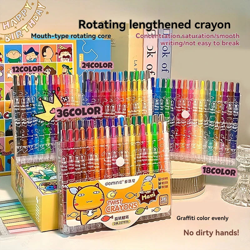 Kids Crayons 12-36 Count – Non-Toxic Coloring Set for Toddlers Divina Constitutio