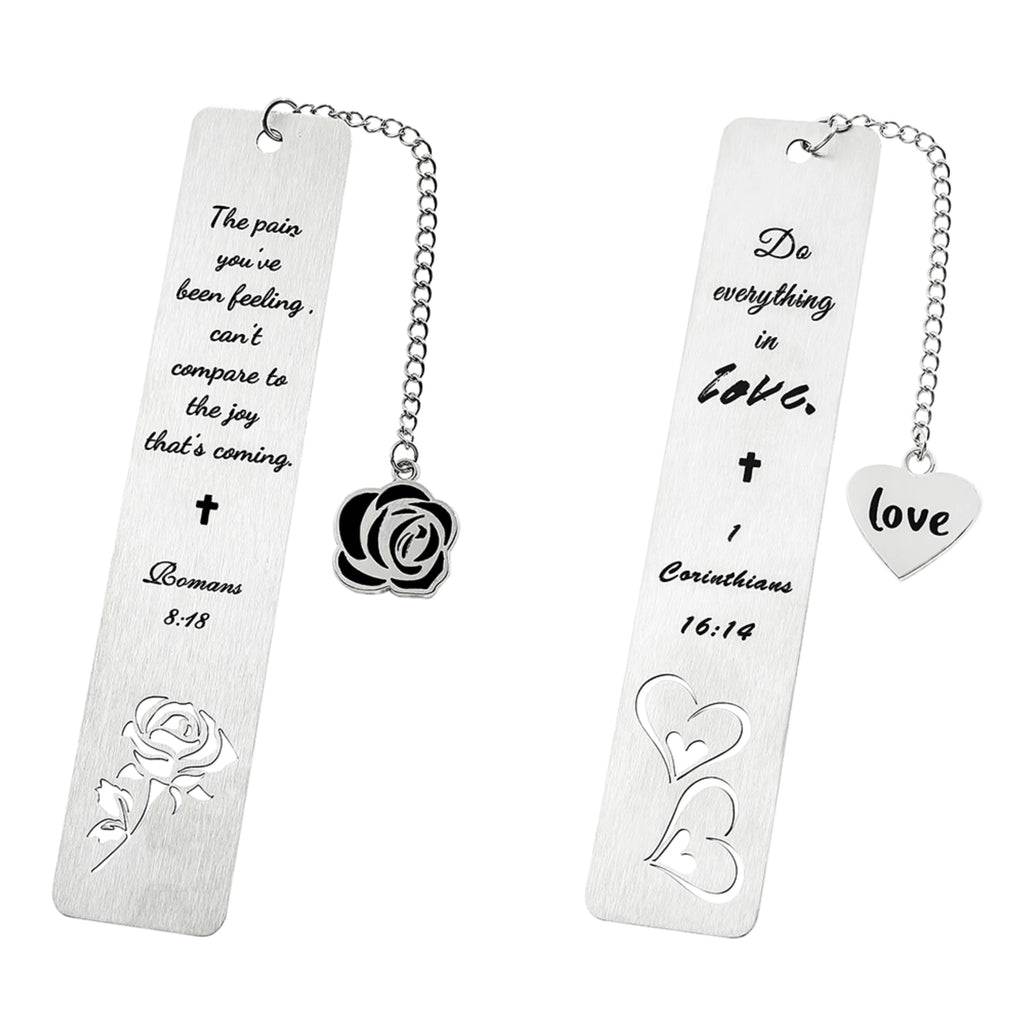 Cross Charm Metal Bookmark – Faith-Inspired Gift Divina Constitutio