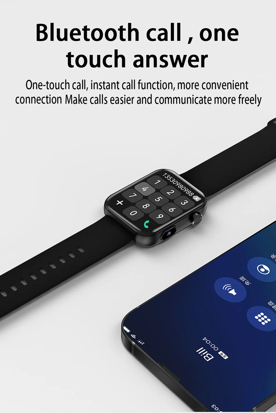 Smart Watch with Camera & Fitness Tracking – Bluetooth Calling Divina Constitutio