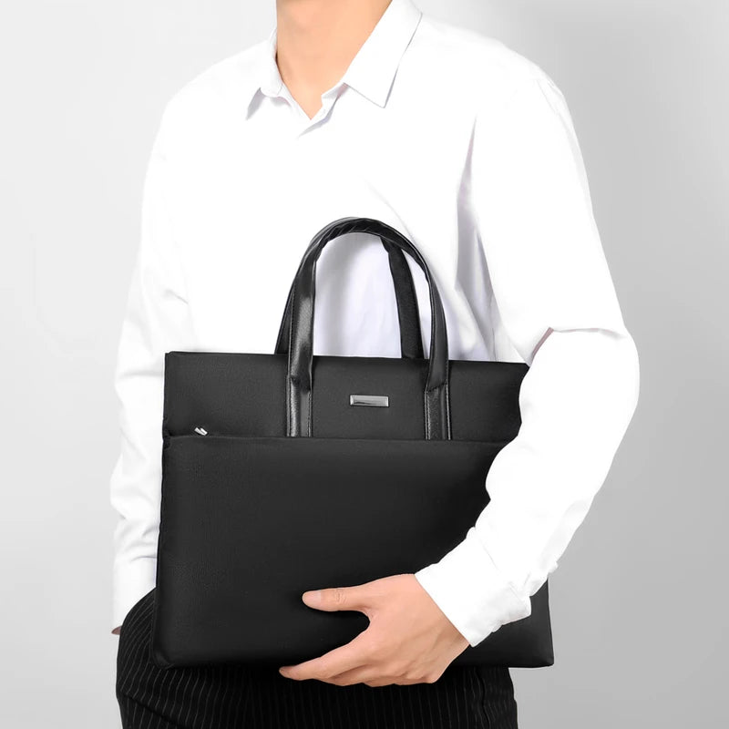 Men's Laptop Briefcase – Business Tote with Notebook Compartment Divina Constitutio