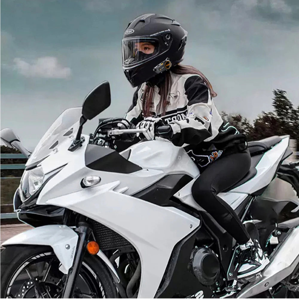 Bluetooth 5.3 Helmet Headset Wireless Hands-free Call Phone Kit Motorcycle Waterproof Earphone MP3 Music Player Speaker for Moto Kairos & Co.