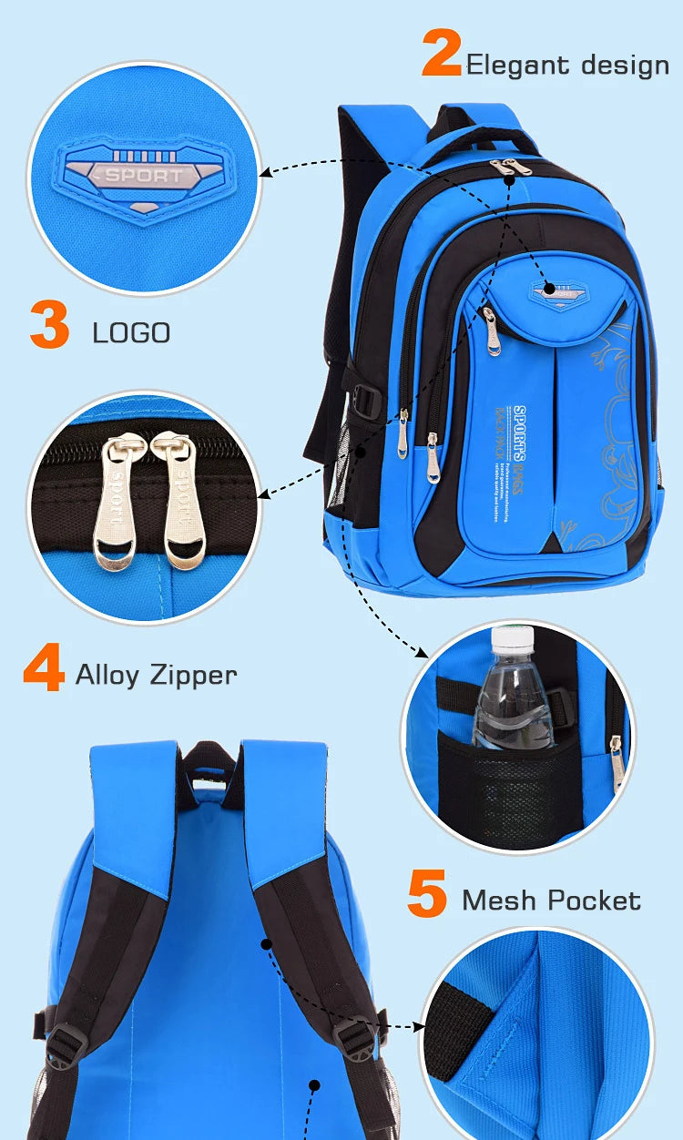School Backpack for Boys – Durable Bookbag for Kids & Teens Divina Constitutio