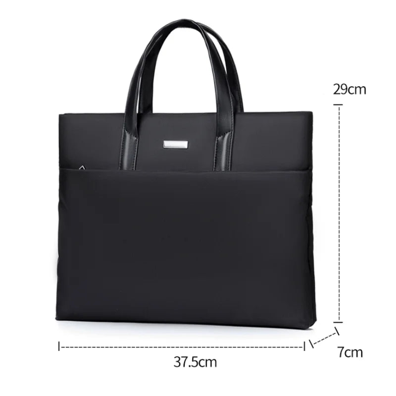 Men's Laptop Briefcase – Business Tote with Notebook Compartment Divina Constitutio