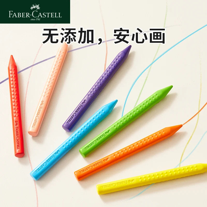 Faber-Castell Erasable Plastic Crayons – 12/24 Colors with Eraser & Sharpener Divina Constitutio