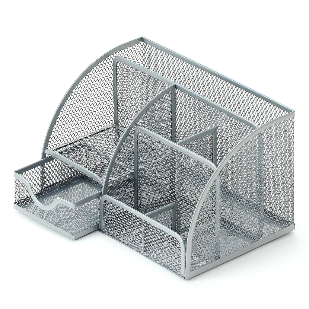 Large Capacity Metal Pen Holder & Desktop Storage Organizer Kairos & Co.