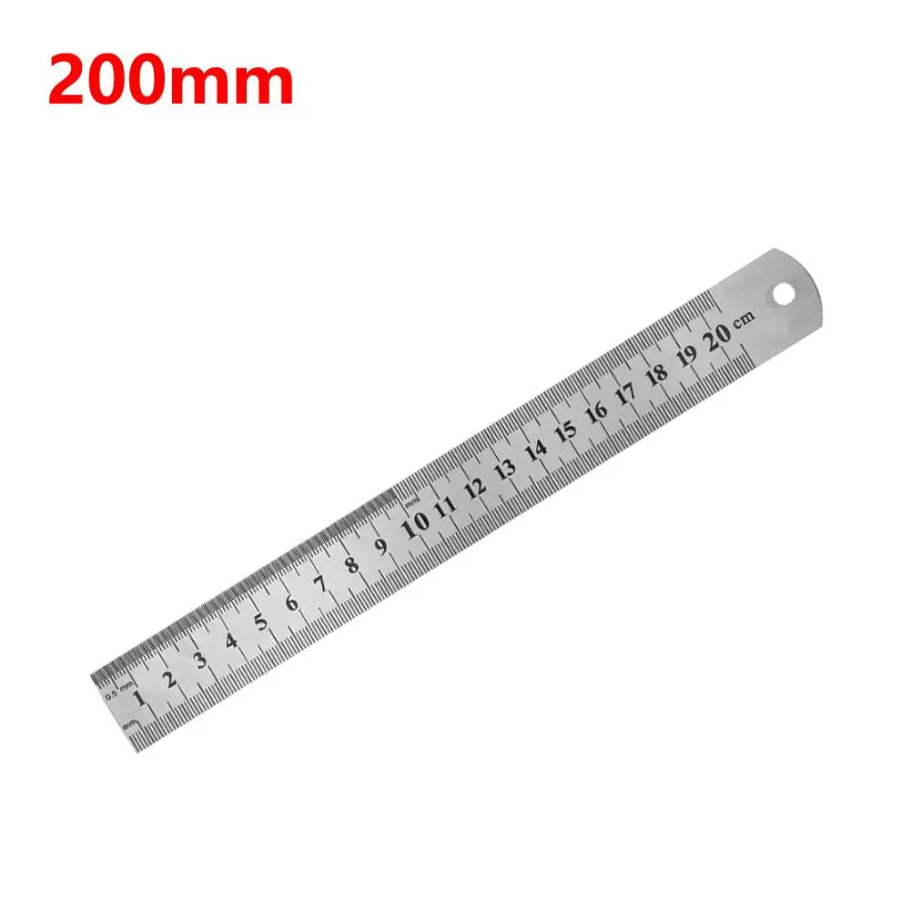 Stainless Steel Ruler – Double-Sided Metal Straight Ruler (150mm-500mm) Divina Constitutio