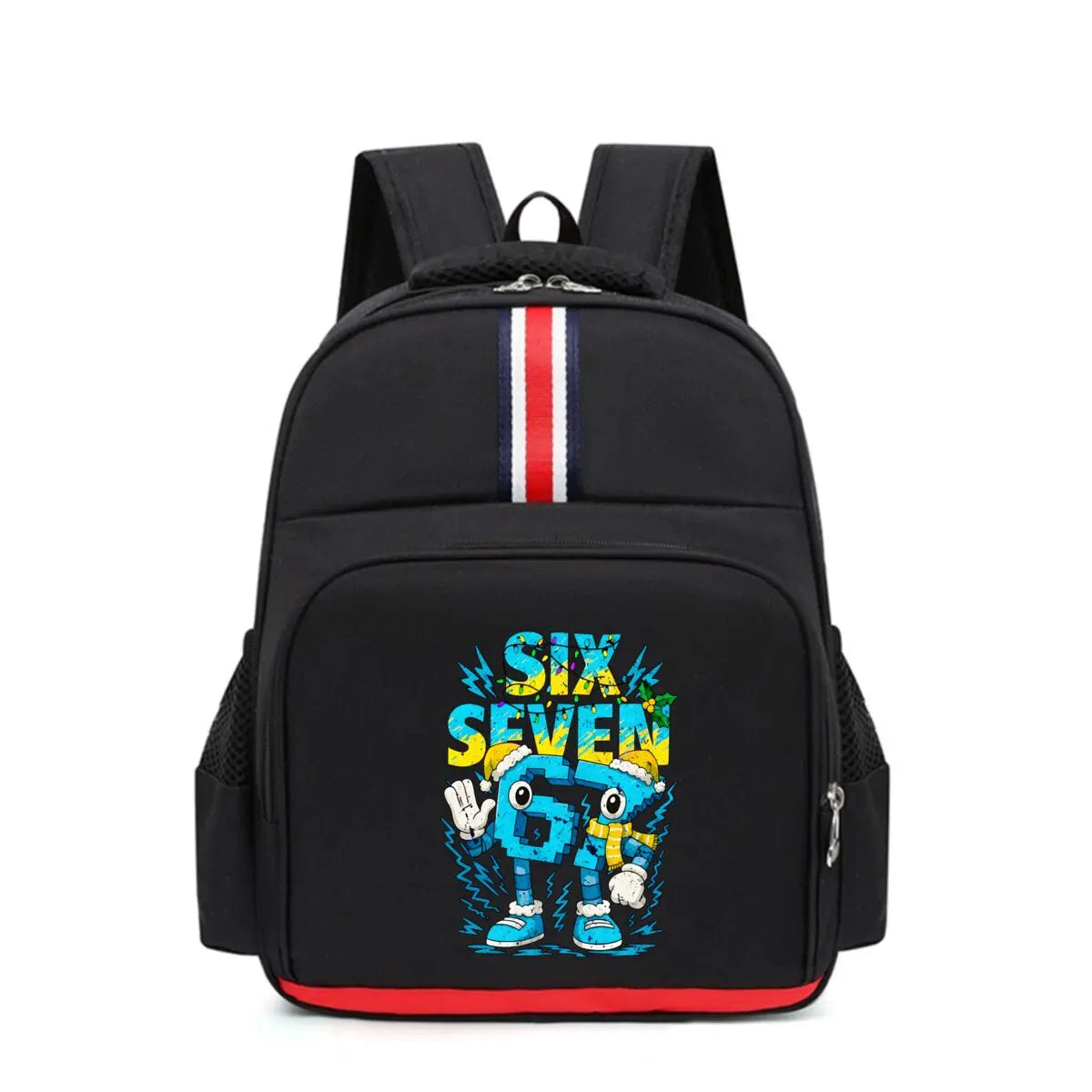 (6 7) Cartoon Print Kids Backpack – Waterproof School Bag for Boys & Girls Divina Constitutio