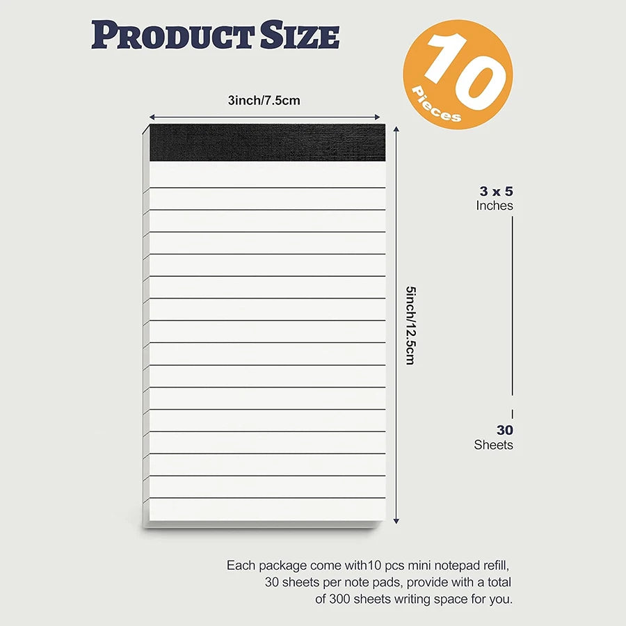 3x5 Small Spiral Notebooks – 5/10 Pack, 30-Sheet Pocket Notepads Divina Constitutio