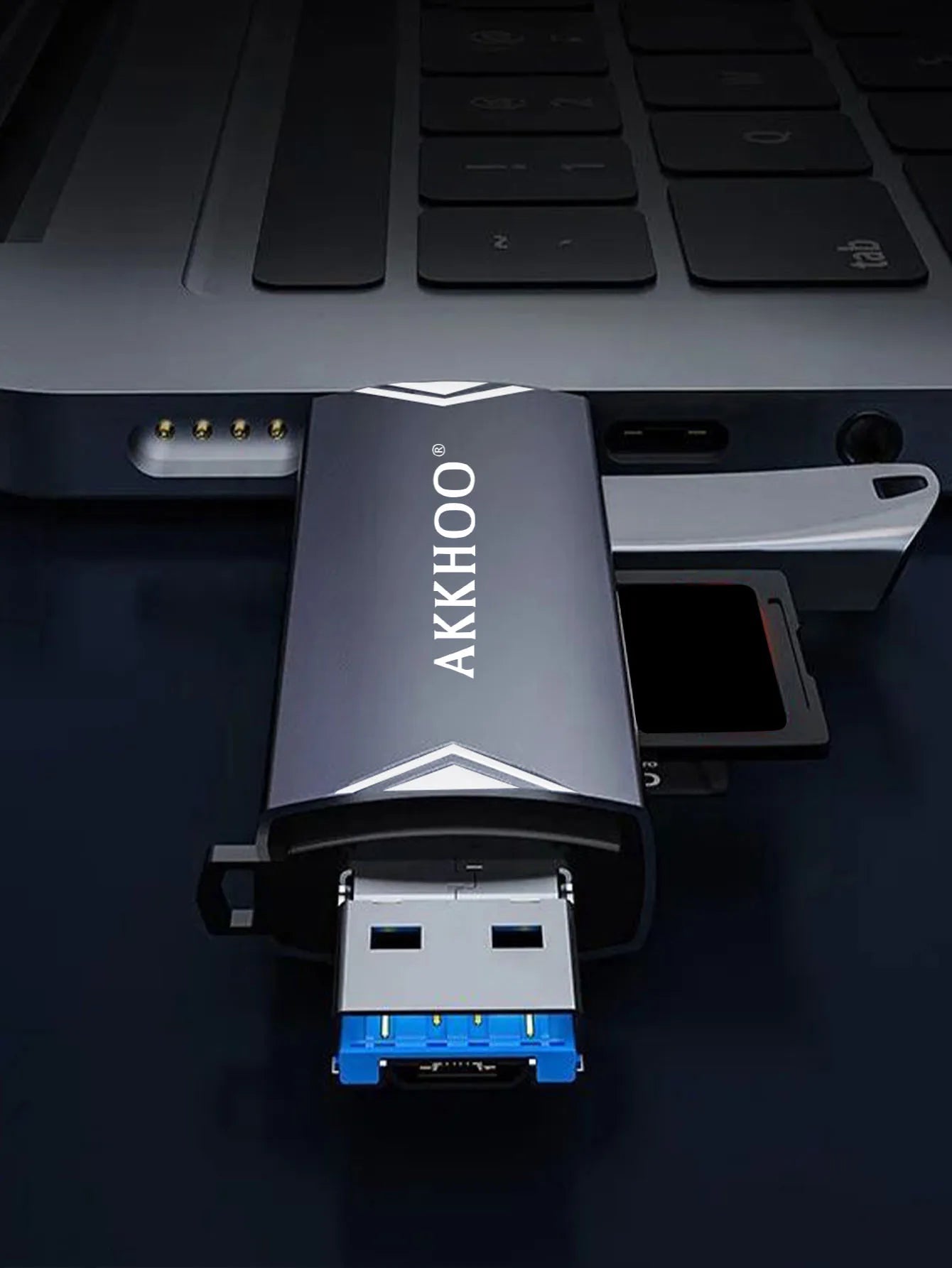 Type-C 6-in-1 Multi-Function Card Reader – High-Speed Data Transfer Adapter Kairos & Co.