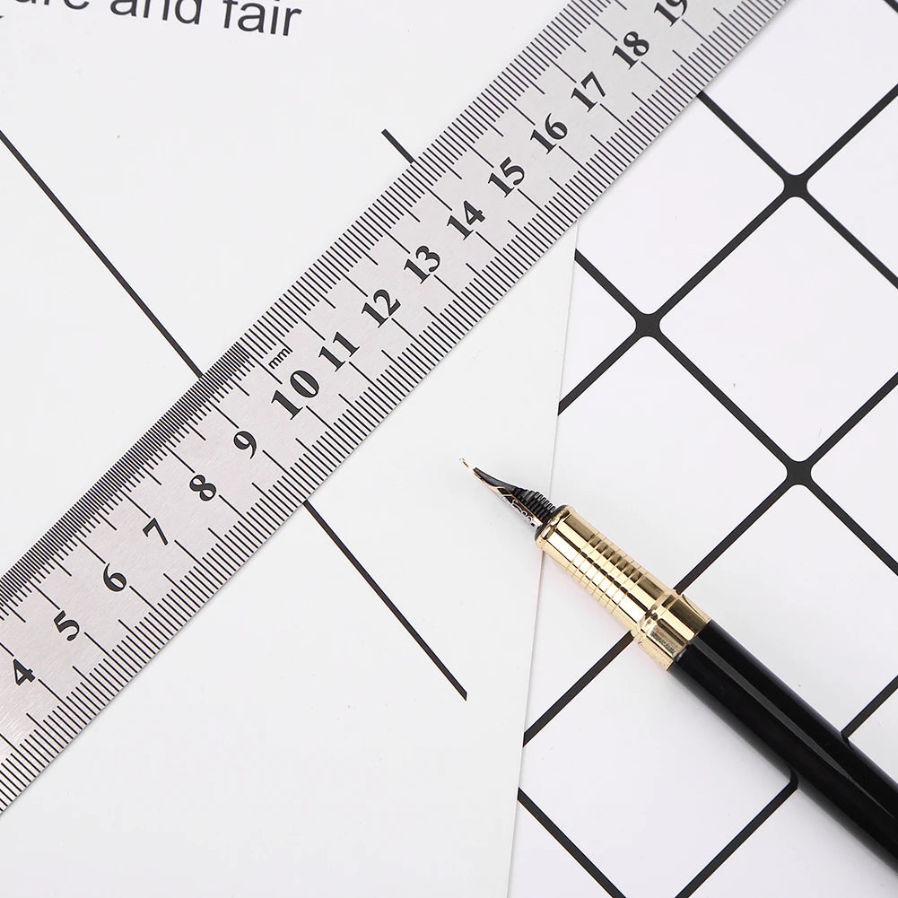 Stainless Steel Ruler – Double-Sided Metal Straight Ruler (150mm-500mm) Divina Constitutio