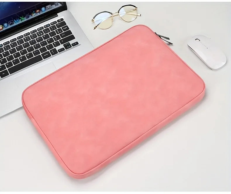Slim PU Leather Laptop Case 11-15" – Protective Sleeve for MacBook & Tablets Divina Constitutio