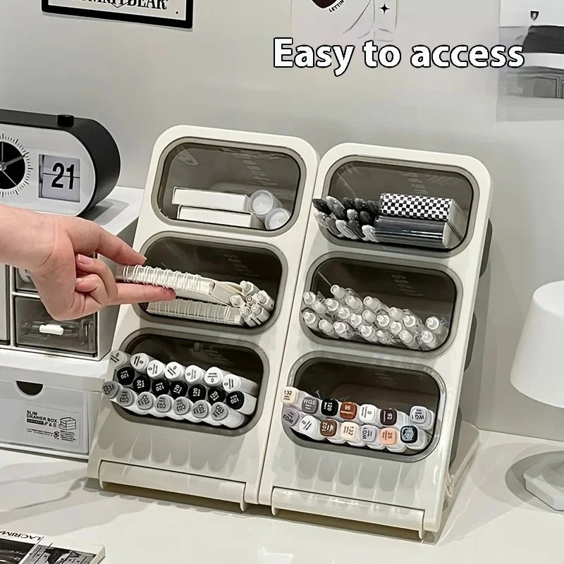 Large Capacity Desk Organizer – Pen & Pencil Holder Storage Box Kairos & Co.
