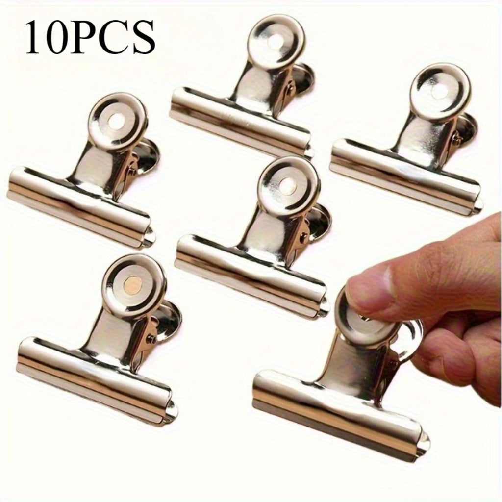 10-Piece Round Metal Paper Clips – 31mm / 38mm / 50mm Kairos & Co.