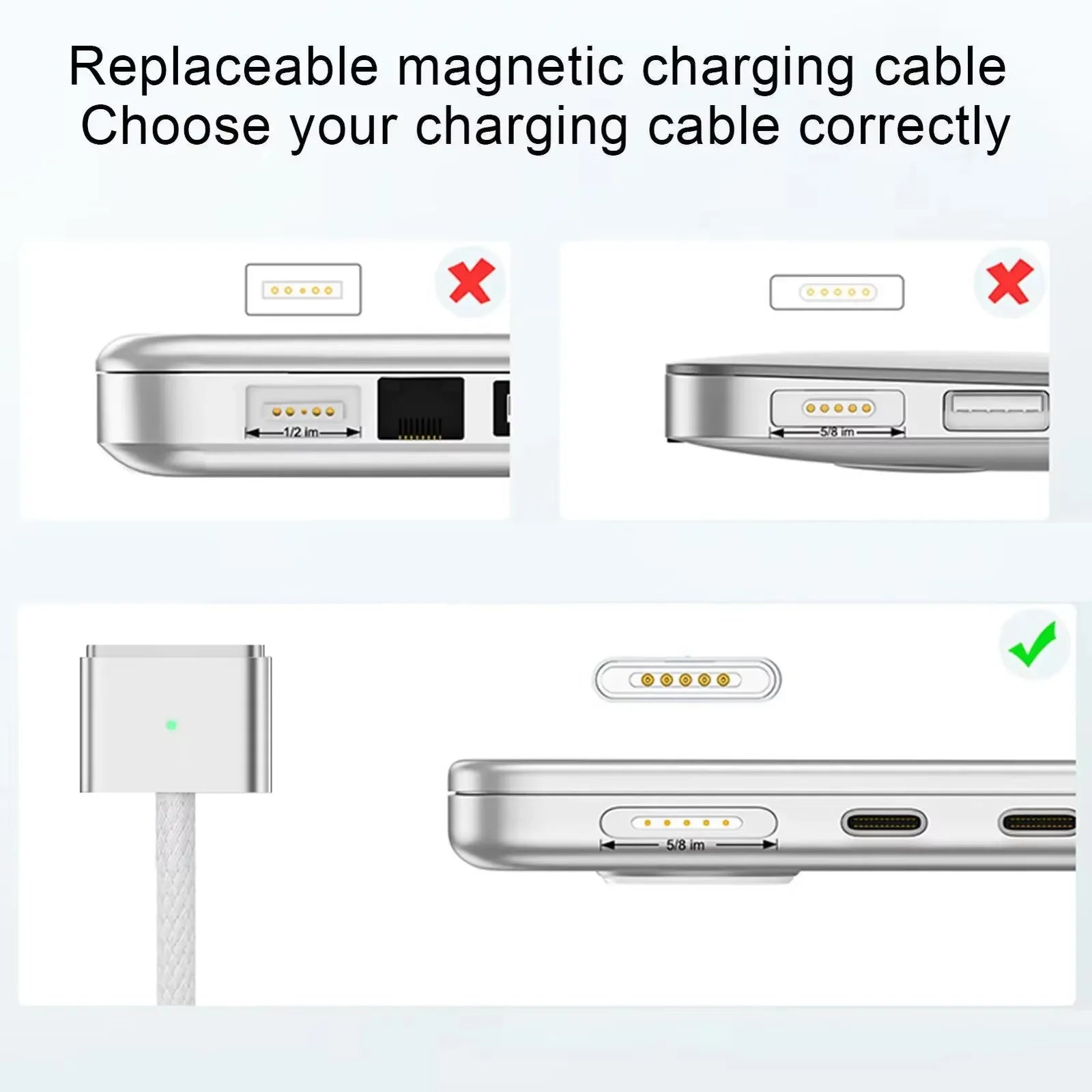 USB-C to MagSafe 3 Charging Cable – 140W PD Adapter for MacBook Pro/Air Divina Constitutio