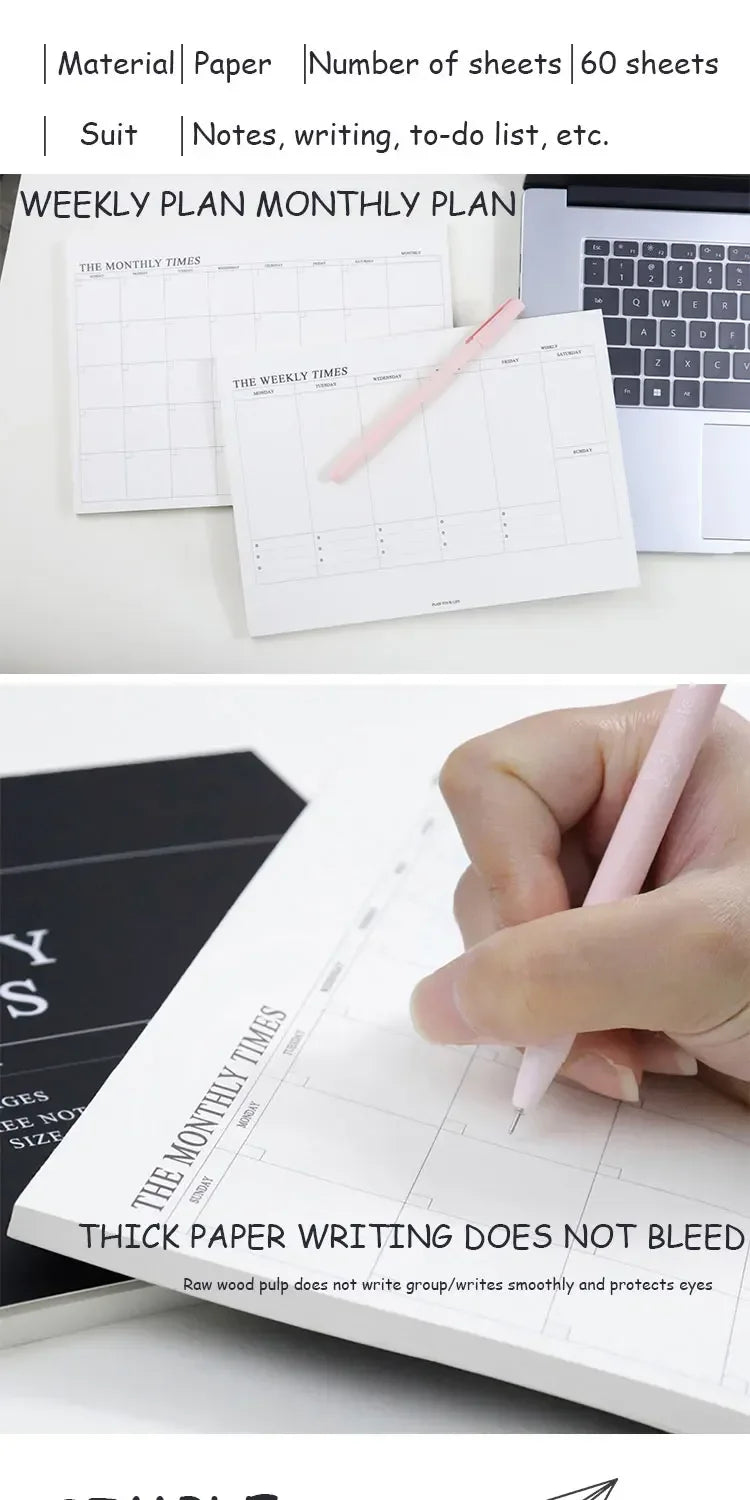 Weekly/Monthly Planner Notebook – Undated Study & Office Agenda Divina Constitutio