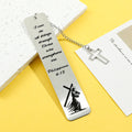 Cross Charm Metal Bookmark – Faith-Inspired Gift Divina Constitutio