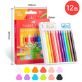 Faber-Castell Erasable Plastic Crayons – 12/24 Colors with Eraser & Sharpener Divina Constitutio