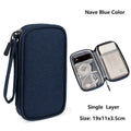 Data Cable Storage Bag Waterproof Portable Carry Case  Storage Bag Travel Organizer Bag for Cable Cord USB Charger Kairos & Co.