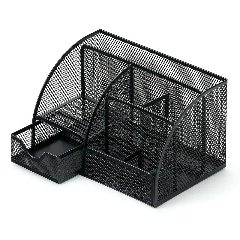 Large Capacity Metal Pen Holder & Desktop Storage Organizer Kairos & Co.