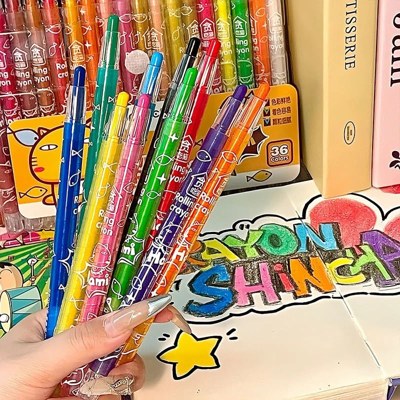 Kids Crayons 12-36 Count – Non-Toxic Coloring Set for Toddlers Divina Constitutio