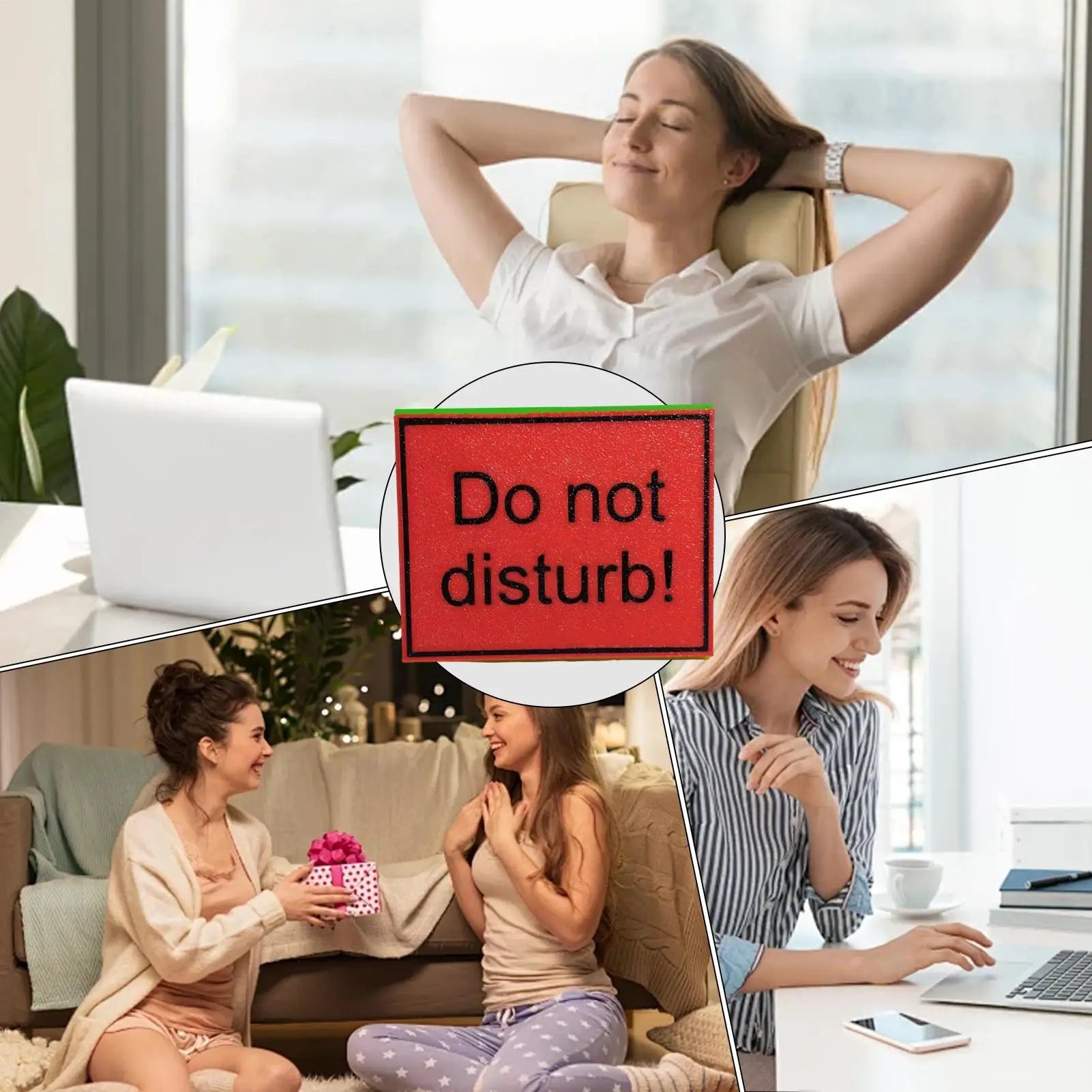 Teacher Desk “Do Not Disturb” Sign – 3-Sided Desk Indicator Kairos & Co.
