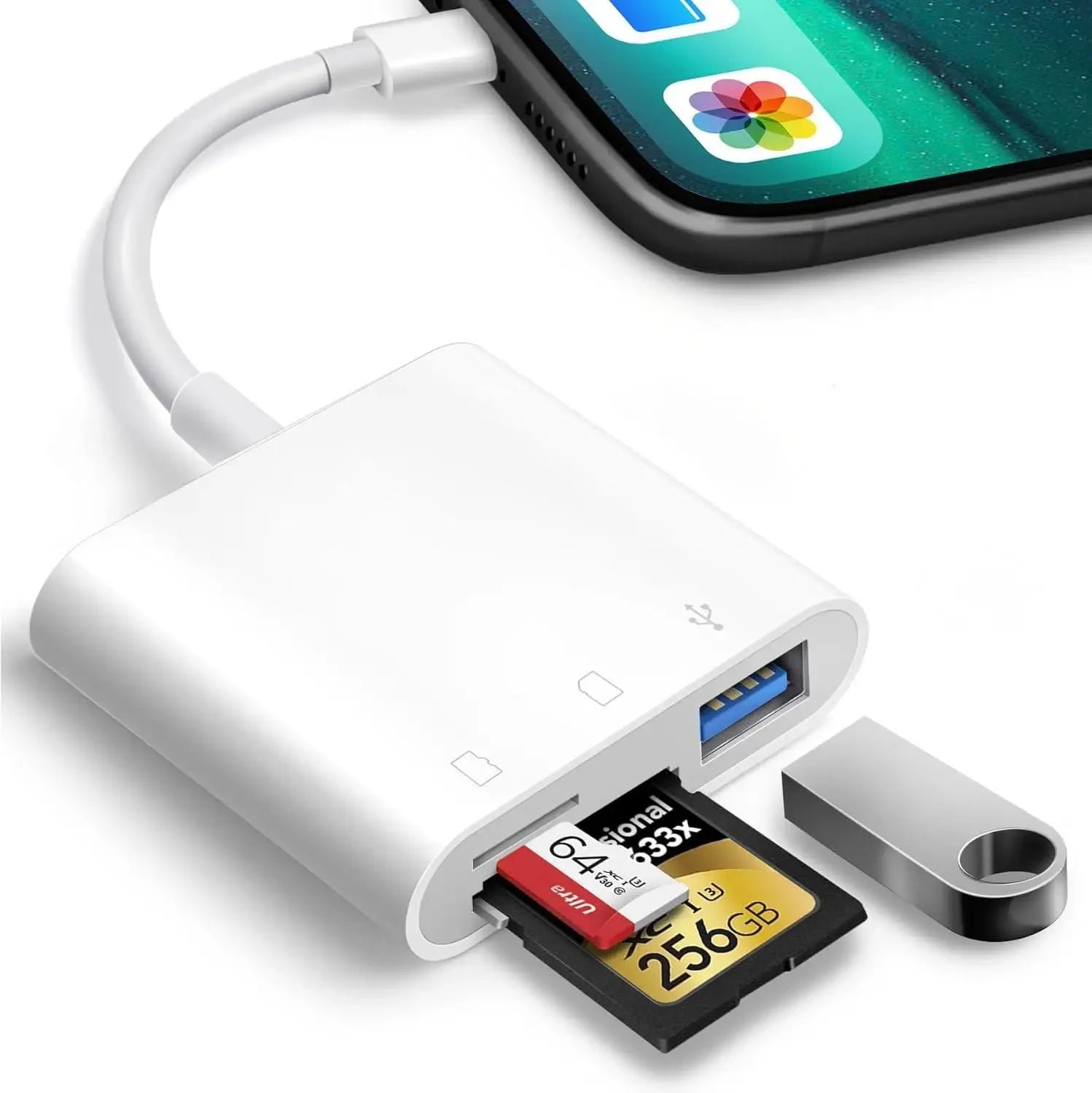 USB-C 3-in-1 SD & TF Memory Card Reader – OTG Adapter Kairos & Co.