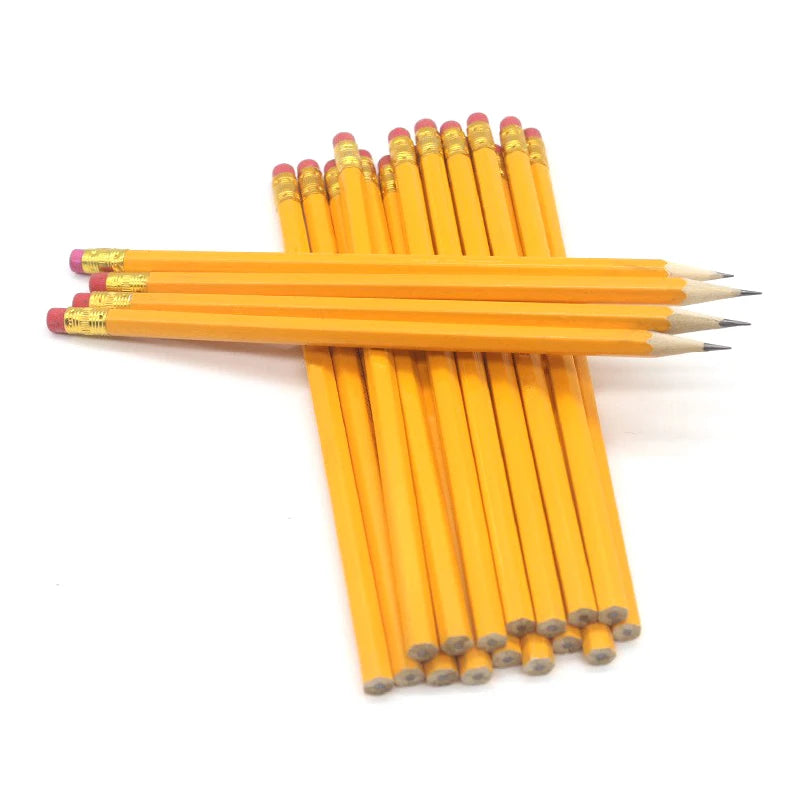 Yellow Wood-Cased Pencils #2 HB – 10/30/50 Count, School Supplies Divina Constitutio