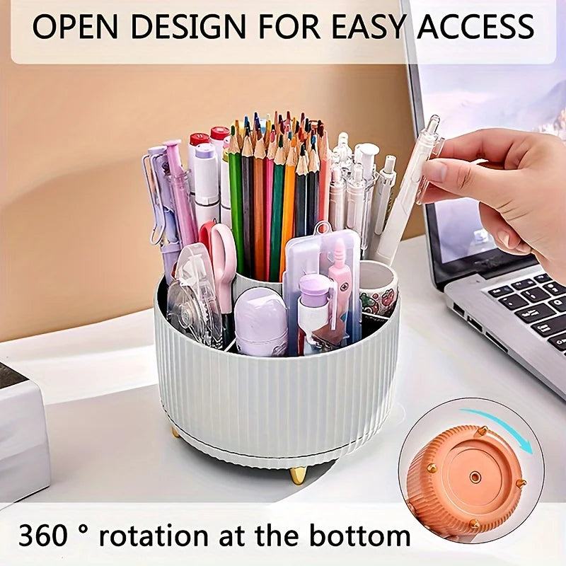 360° Rotating 5-Slot Desktop Pen & Pencil Holder Kairos & Co.