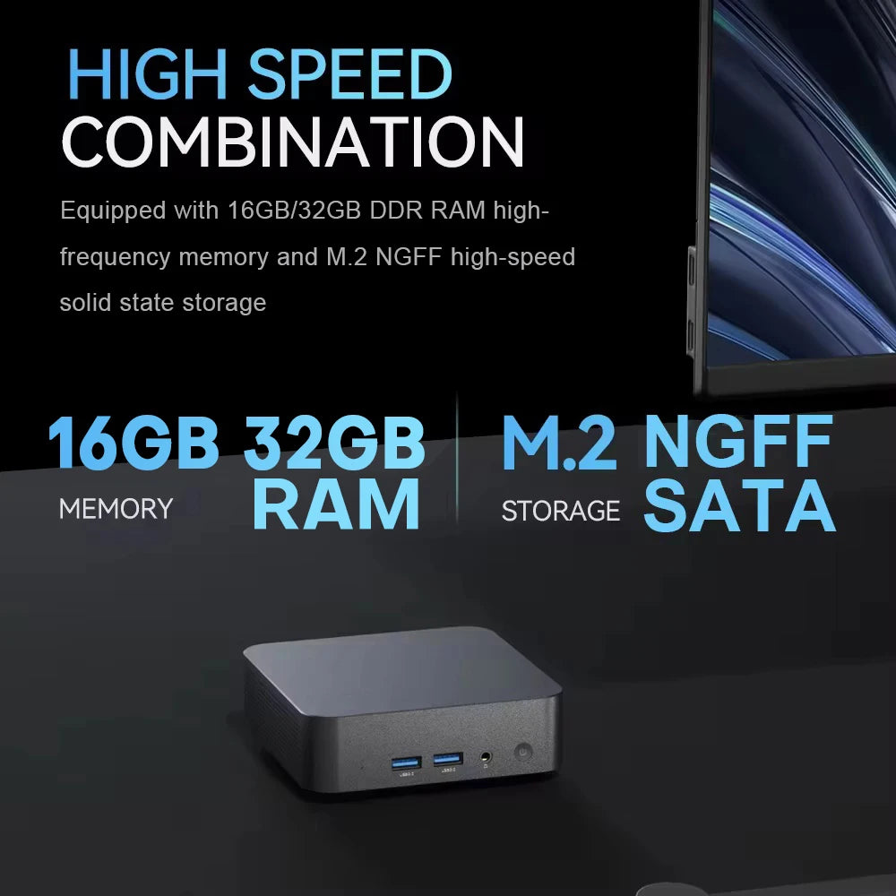 Mini Desktop PC – Windows 11, WiFi 6, Multiple CPU/RAM Options Divina Constitutio