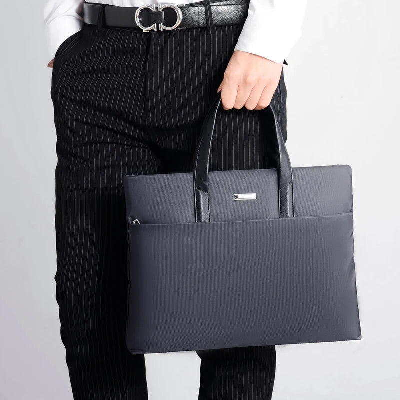 Men's Laptop Briefcase – Business Tote with Notebook Compartment Divina Constitutio